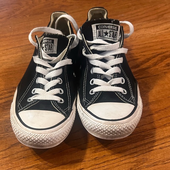 Converse All Star Black Sneakers - women’s size 7.5 - Picture 1 of 5
